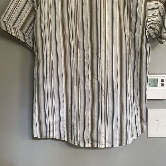 Kuhl Shirt Suncel Western Button Up Striped Short Sleeve Outdoors Men's M EUC - Picture 6 of 12